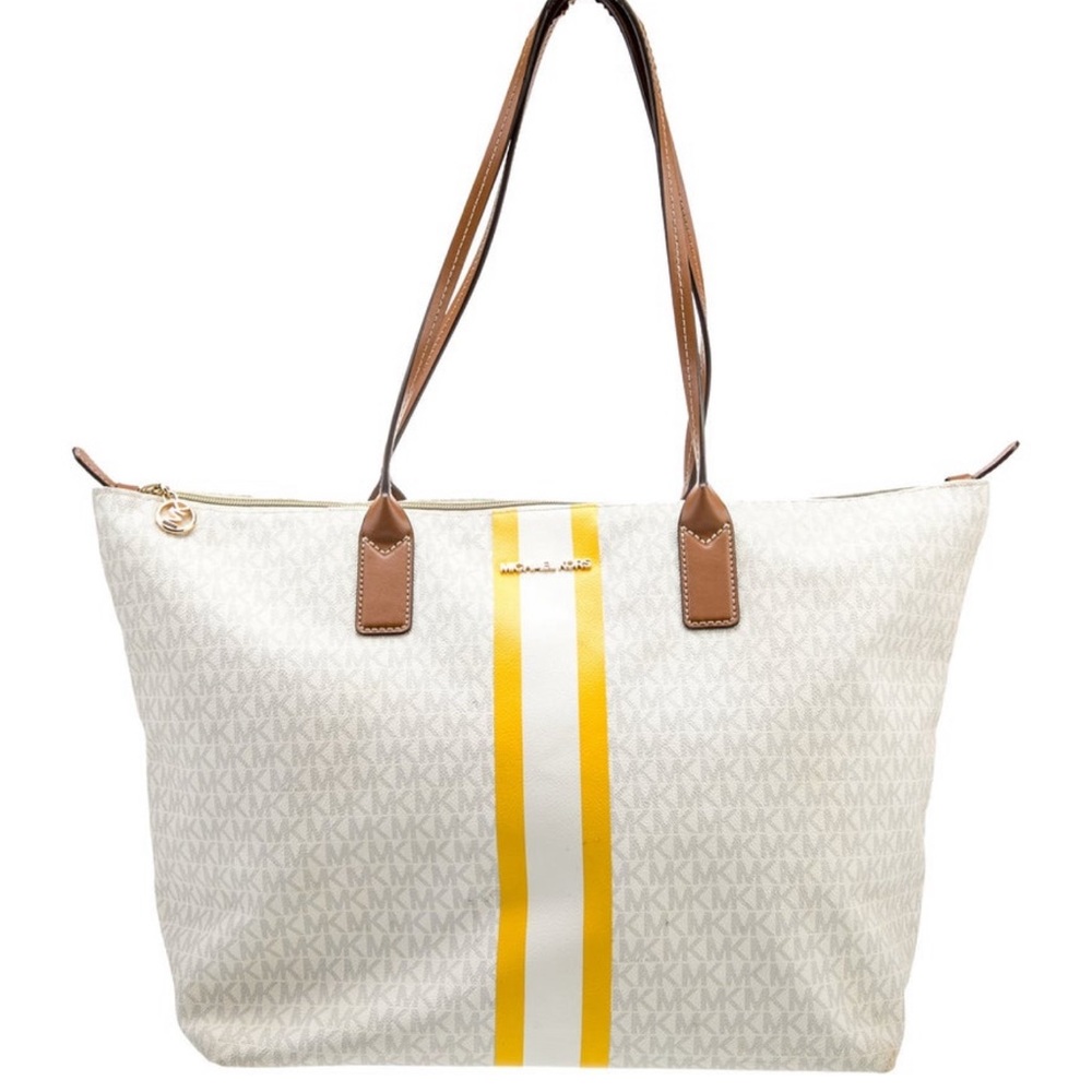 Michael Kors Monogrammed Canvas Tote